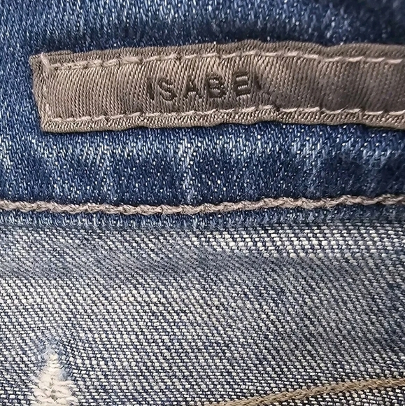 AGOLDE Isabel Slim Fit Overly Distressed Boyfriend Jeans Women's Size 31 - Picture 3 of 8